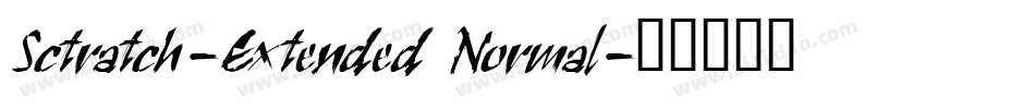 Sctratch-Extended Normal字体转换